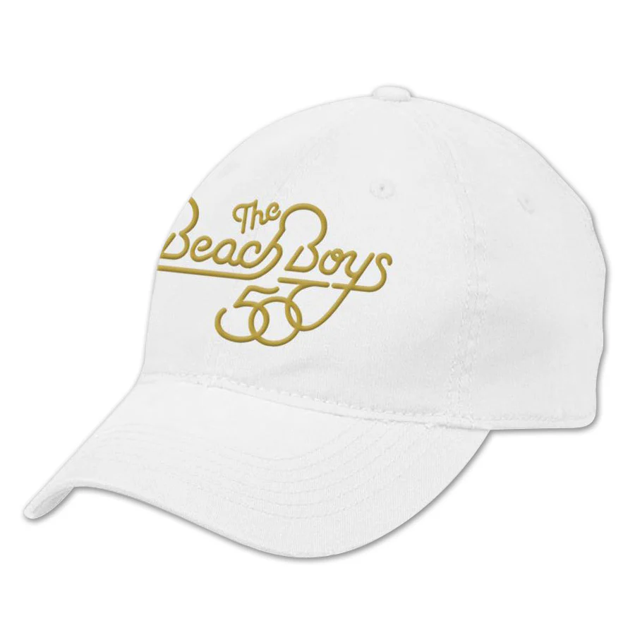 Beach Boys Yellow Logo White Hat